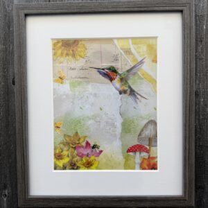 HummingBird Wood Frame13x15