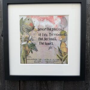 Savour the Season  Wood Frame 13x13